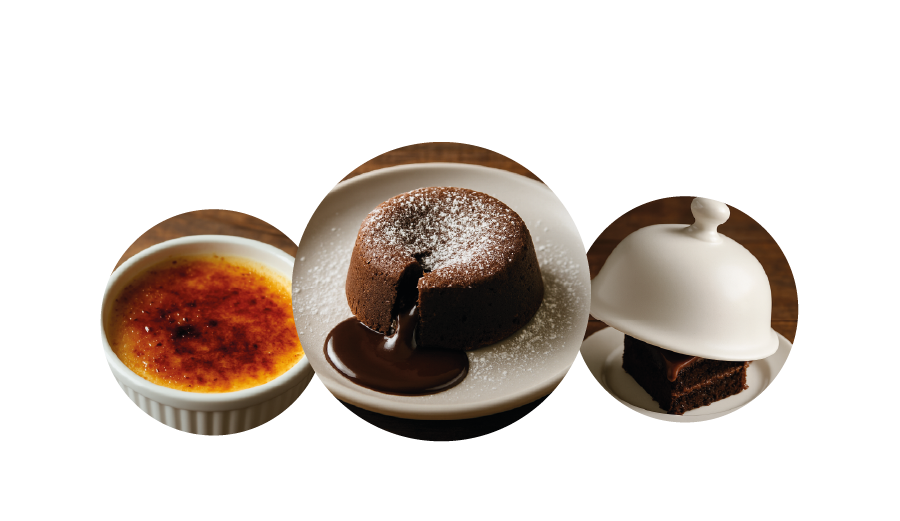 trio de dessert